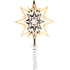 Image de Georg Jensen - TOP STAR   Ornement pour sommet de sapin de Noël, taille moyenne, plaqué or