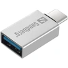 Image de Sandberg USB-C to USB 3.0 dongle USB 3.0 (3.1 Gen 1) Type-C Silver - Hub (USB 3.0 (3.1 Gen 1) Type-C, USB 3.0 (3.1 Gen 1) Type-A, Silver, Aluminium, 80 mm, 16 mm)