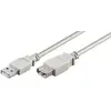 Image de Microconnect USBAAF2 câble USB USB 2.0 1,8 m USB A Gris - Neuf