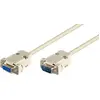 Image de Microconnect DB9-DB9 1.8m Grey - Adaptateur de câble (DB9, DB9, mâle/femelle, 1.8m, Gris)