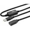 Image de Microconnect - Usb2.0aaf05a 0.5m usb vers usb vers noir - câble usb (usb vers, usb vers, mâle/femelle, droit, droit, noir)