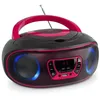Image de Denver Lecteur de CD Portable TCL-212BTPINK. Boombox. Radio FM. Bluetooth. Haut-parleurs Volume 4W. Entrée AUX. Lecture MP3 Via USB Rose en occasion ou reconditionné