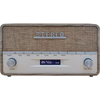 Image de Denver DAB-36LW Radio numérique DAB+ rétro avec Bluetooth, entrée AUX, fonction horloge et réveil, boîtier en bois
