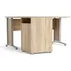 Image de Bureau d'angle Prima avec caisson 160 x 150 cm chêne structuré