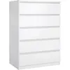 Image de Commode NAIA Buffet blanc brillant
