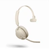Image de Jabra Evolve2 65, sans fil, bureau/centre d'appels, 20 - 20 000 Hz, 99,2 g, casque, beige