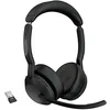 Image de Jabra Evolve2 55 Micro-casque sans fil stéréo avec technologie Jabra Air Comfort, micros à réduction de bruit et ANC. Certifié MS Teams, fonctionne avec toutes les plateformes - Noir en occasion ou reconditionné