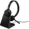 Image de Jabra Evolve 65 TE - USB-A MS Stereo (Include Stand), Avec et sans fil, 20 - 20000 Hz, bureau/centre d'appels, 106,3 g, casque, noir