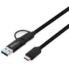 Image de Microconnect USB3.1CCA1 câble USB USB 3.2 Gen 1 (3.1 Gen 1) 1 m USB C Noir - Neuf