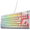 Image de Clavier gaming SteelSeries Apex 3 TKL blanc avec éclairage RGB   Format compact sans pavé numérique   Éclairage RGB à 8 zones   Résistance à l'eau et à la poussière   Touches gaming silencieux   Disposition AZERTY   Version française