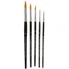 Image de Set pinceaux acryliques Gold Line, 1-18 , l: 2-7 mm, Rond, 5assortis - 1001Hobbies Pinceau à maquettes - CCH-100265