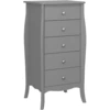 Image de Baroque Commode 5 tiroirs gris foncé