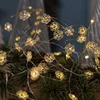 Image de Sirius Guirlande lumineuse Nynne Snowflake 20 LED blanc chaud intérieur 1,9 m à piles transparent