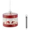 Image de Ornement De Noël Frendo Sirius Home Elly Rouge 70 Mm