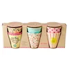 Image de Rice - Lot de 6 gobelets en mélamine de taille moyenne, impression amusante, multicolore en occasion ou reconditionné