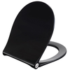 Image de Pressalit Sway Uni Abattant Wc Avec Fermeture Douce Et Quickrelease Noir