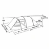Image de Easy Camp Tente tunnel Spirit 300 3 personnes gris acier et bleu