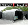 Image de Tente Abri Garage Pro 3,6x4,8x2,68m, Pe, Gris - Dancover