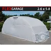 Image de Dancover   Garage Pliant Pour Voiture 2,6x5,8x2,1m   Protection Contre Uv, Pluie Et Poussière   Structure Anti-condensation   Gris