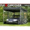 Image de Garage Pliant Flex Carcover, 2,5x5m, Noir