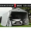 Image de Dancover - Tente Abri Voiture Garage Basic, 3,3x3,6x2,4m Pe, Gris