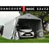 Image de Dancover - Tente Abri Voiture Garage Basic, 3,3x7,2x2,4m Pe, Gris