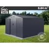 Image de Dancover   Abri De Jardin Métal 2,77x3,19m   Surface 8,84m²   Panneaux Élégants   Résistant Aux Intempéries   Pour Stockage Outils Et Équipements