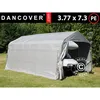 Image de Tente Abri Voiture Garage Pro 3,77x7,3x3,18m Pe, Gris