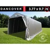 Image de Dancover - Tente Abri Voiture Garage Pro 3,77x9,7x3,18m Pe, Gris