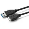 Image de Microconnect USB3.0AB1MICRO câble USB USB 3.2 Gen 1 (3.1 Gen 1) 1 m USB A Micro-USB B Noir - Neuf