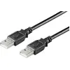 Image de MicroConnect USB2.0 A-A 1,8m M-M, Noir