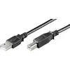 Image de MicroConnect USB2.0 A-B 0,5m M-M BLACK