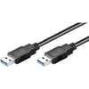 Image de Microconnect USB3.0, M/M, 1m - câble USB (M/M, 1m, 1m, USB A, USB A, 3.0 (3.1 Gen 1), mâle/femelle, noir)