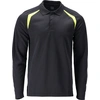 Image de Polo-Shirt, manches longues bleu noir/jaune hi-vis, taille L MASCOT 21583-327-01017