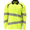 Image de Polo-Shirt, manches longues Hi-vis jaune/bleu noir, taille S MASCOT 21383-327-17010