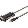 Image de Microconnect USB3.1CRS232 1m USB C DB9 Noir Câble série (USB3.1CRS232)