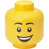 Image de LEGO Tête de rangement STORAGE HEAD HAPPY BOY L 8,5 litres jaune