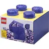 Image de LEGO 40090800 Brique de rangement LEGO STORAGE BRICK 4 GLITTER, violet