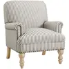 Image de Jayafauteuil À Rayures En Tissu Beige