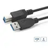 Image de Microconnect USB3.0AB5B câble USB USB 3.2 Gen 1 (3.1 Gen 1) 5 m USB A USB B Noir - Neuf