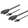 Image de VivoLink PROHDMIUSB3 3m HDMI USB A noir Adaptateur de câble vidéo (PROHDMIUSB3)