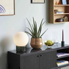 Image de Lampe Hubsch Sphere Verre Opalin 25x33 Cm