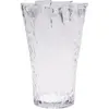 Image de Hubsch Vase Ruffle Transparent Ø23 X H30 Cm Élégant