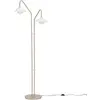 Image de Hubsch Como Lampadaire Beige En Verre Et Métal Élégant