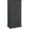 Image de Paris Armoire 2 portes Gris mat