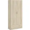 Image de Tvilum 70403akak 3 étagères 2 portes(s) Chêne Armoire