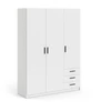Image de Spell Armoire 3 portes et 3 tiroirs blanc.