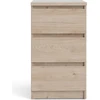 Image de Commode Nada 3 tiroirs finition hickory.