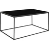 Image de Vita table basse en noir | Table de salon minimaliste en acier