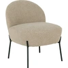 Image de Merida fauteuil imitation peau de mouton grismarron.